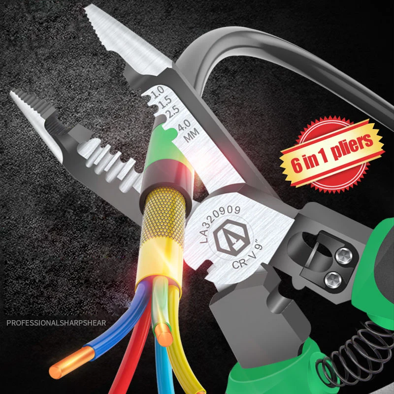 

LAOA 9inch Multi-function Long Nose Pliers Professional Electrical Tools